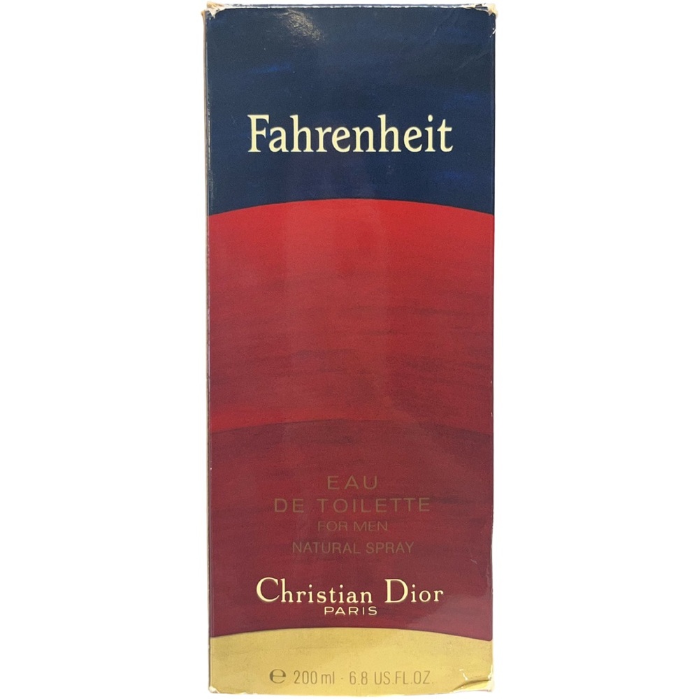 Vintage Dior Fahrenheit Eau de Toilette Natural Cologne Spray for Men 6.8 Fl oz